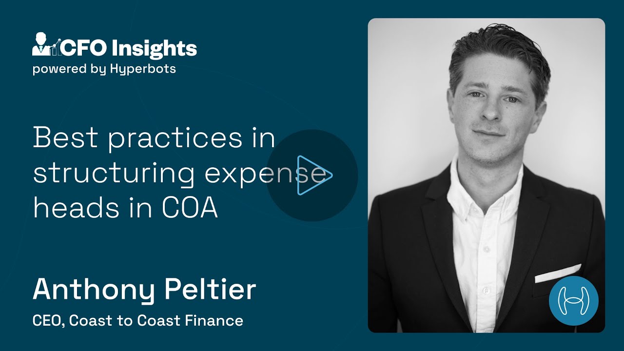 Best practices in structuring expense heads in COA